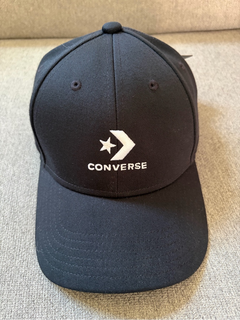 Converse Black Cap with White Logo Tag